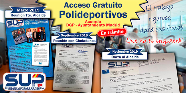 Acceso gratuito a polideportivos en Madrid