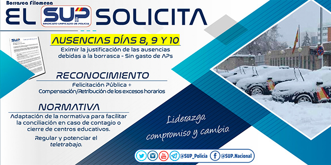 Ausencias borrasca Filomena