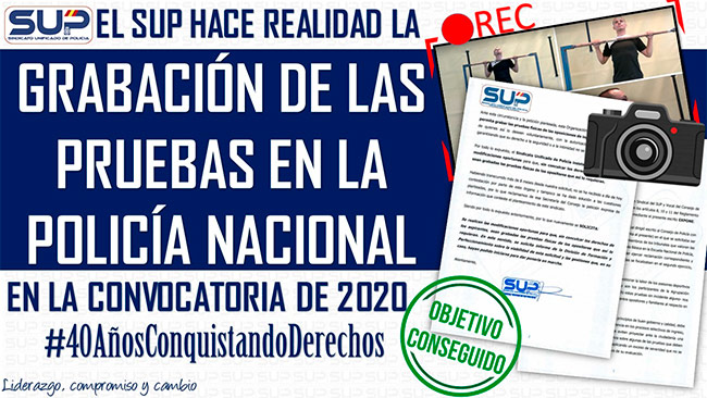 Grabación pruebas físicas