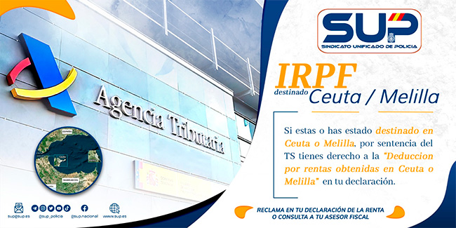 IRPF destinados a Ceuta y Melilla