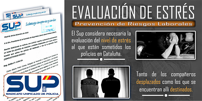 El SUP considera necesaria la evaluación del nivel de estrés al que están sometidos los policías en Cataluña. Tanto de los compañeros desplazados como de los que se encuentran allí destinados