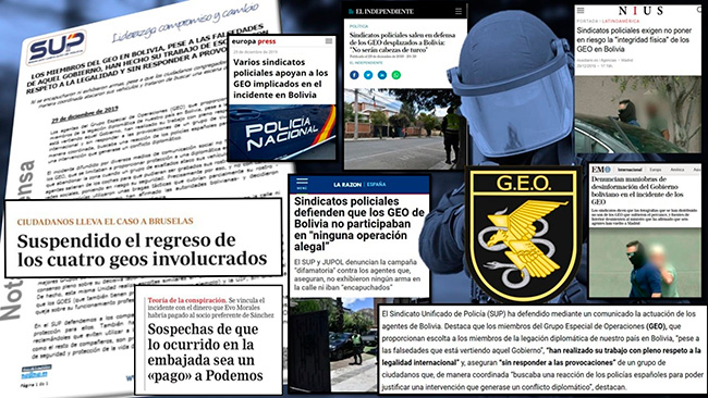 El SUP en defensa de los GEOS desplazados a Bolivia