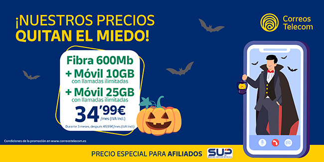 Correos Telecom. Oferta halloween