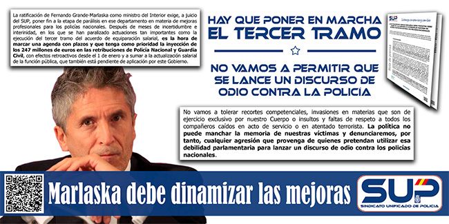 Nota de prensa Marlaska