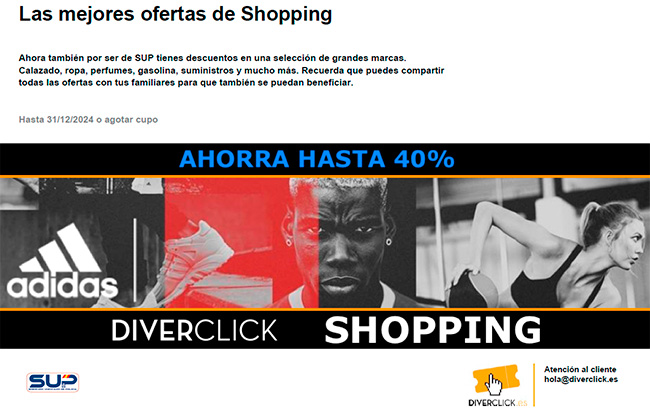 diverclick. Descuentos en shopping.