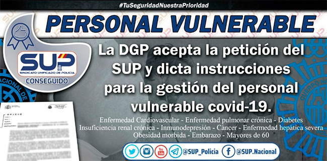 Personal vulnerable covid19