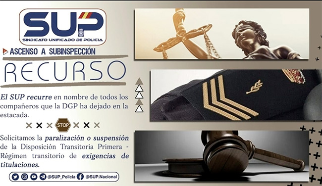 Recurso ascenso subinspección